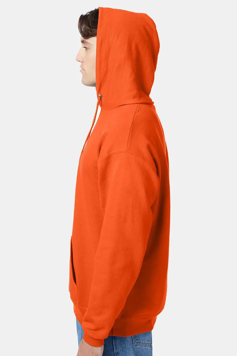 Hanes Herren EcoSmart Print Pro XP pillenresistente Kapuzenpullover Hoodie mit Beuteltasche - Orange