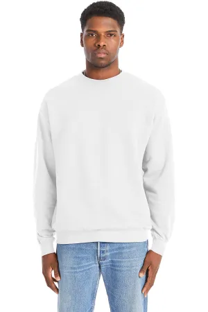 Hanes Herren Perfect Sweats Rundhalspullover - Weiß