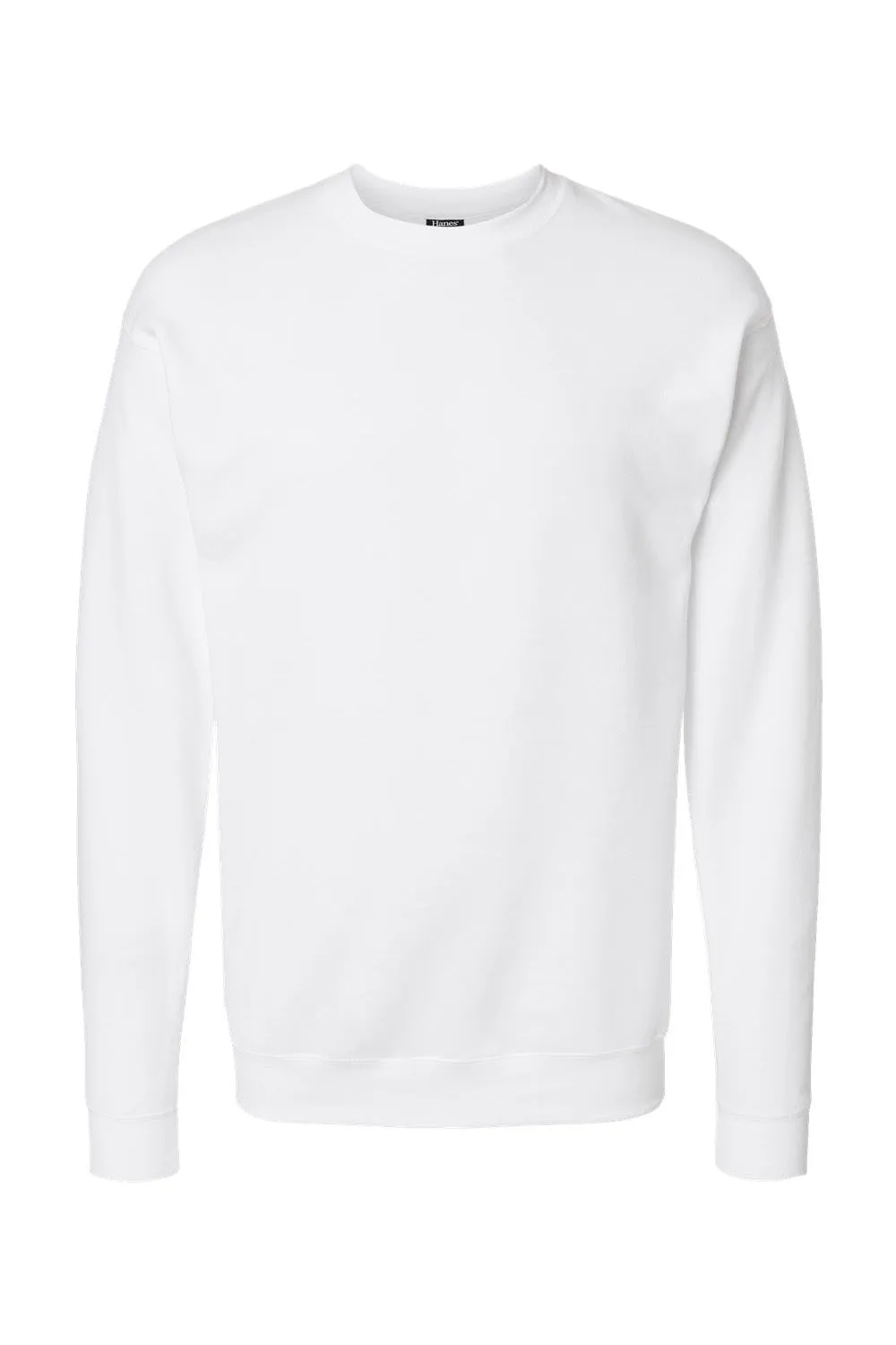 Hanes Herren Perfect Sweats Rundhalspullover - Weiß