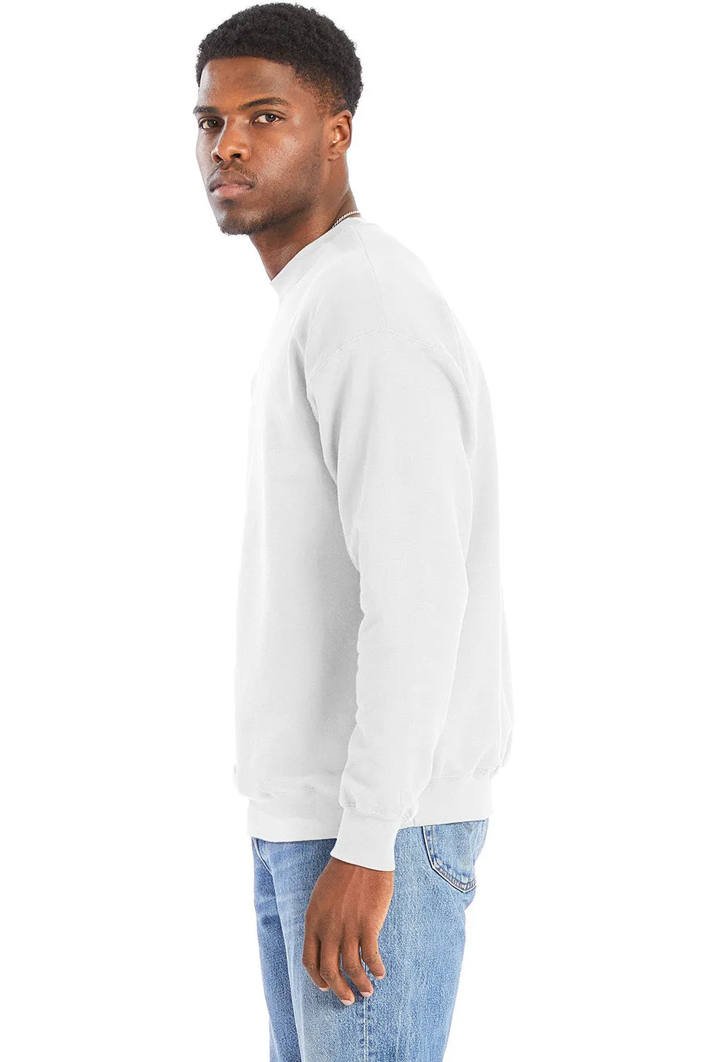 Hanes Herren Perfect Sweats Rundhalspullover - Weiß