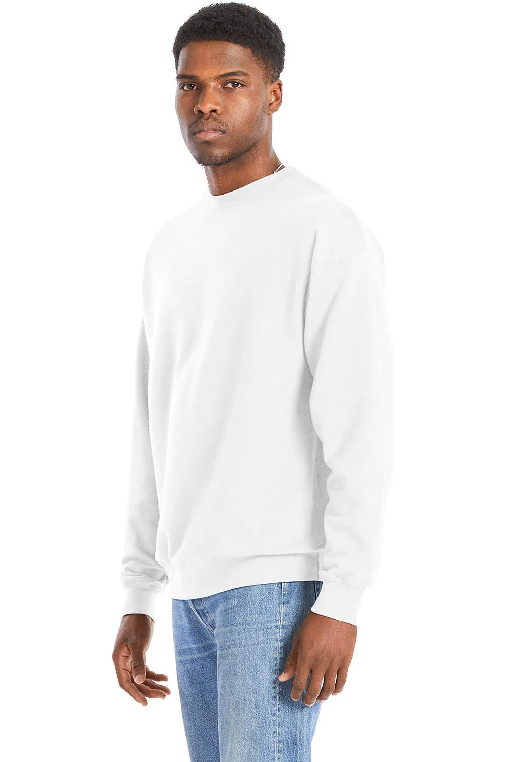 Hanes Herren Perfect Sweats Rundhalspullover - Weiß