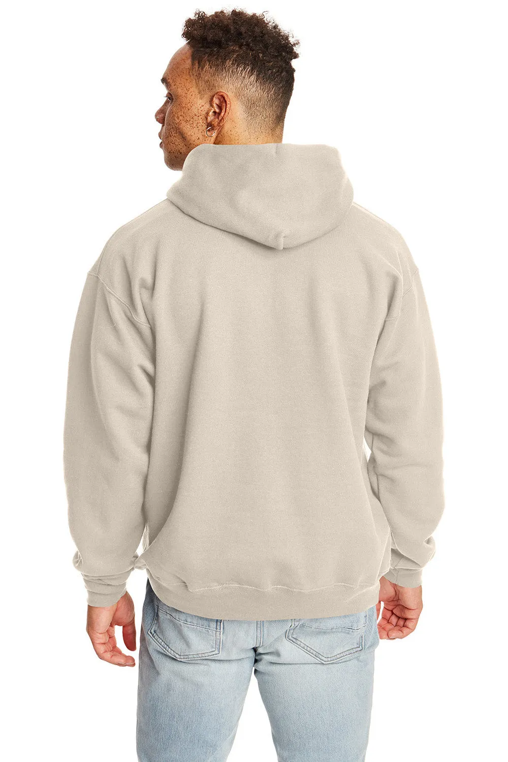 Hanes Herren Ultimate Cotton PrintPro XP pillenbeständiger Kapuzenpullover mit Kangaroo-Tasche - Sand