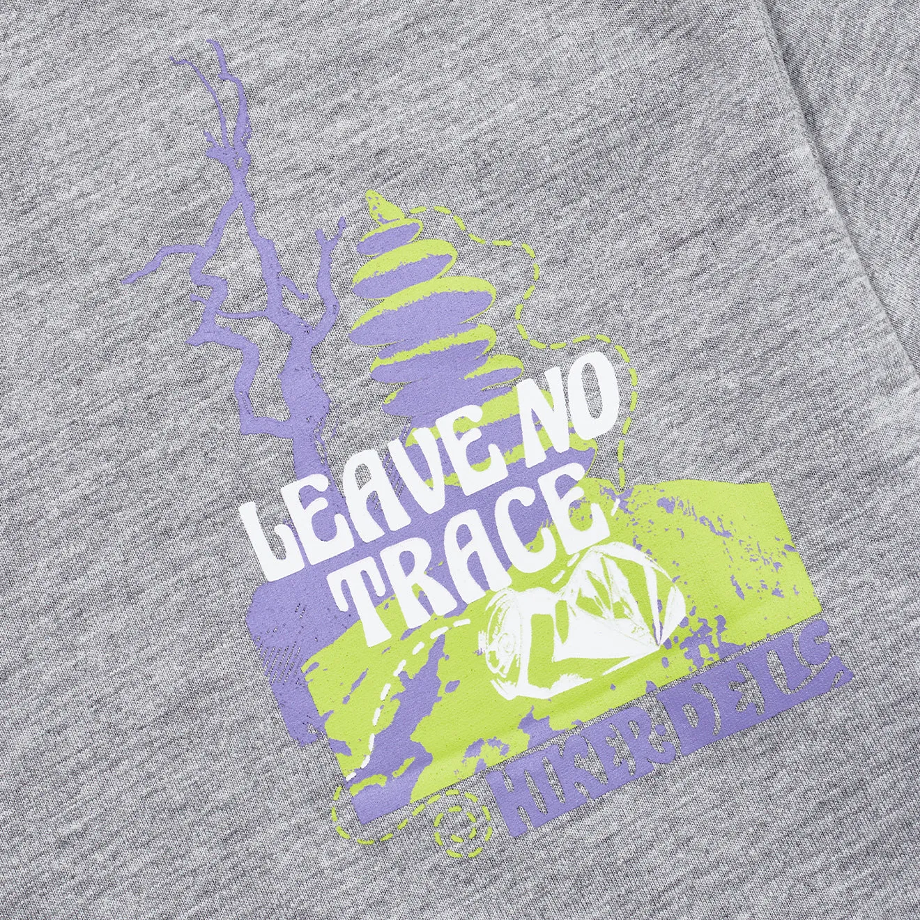 Hikerdelic No Trace SS T-Shirt Grau Meliert
