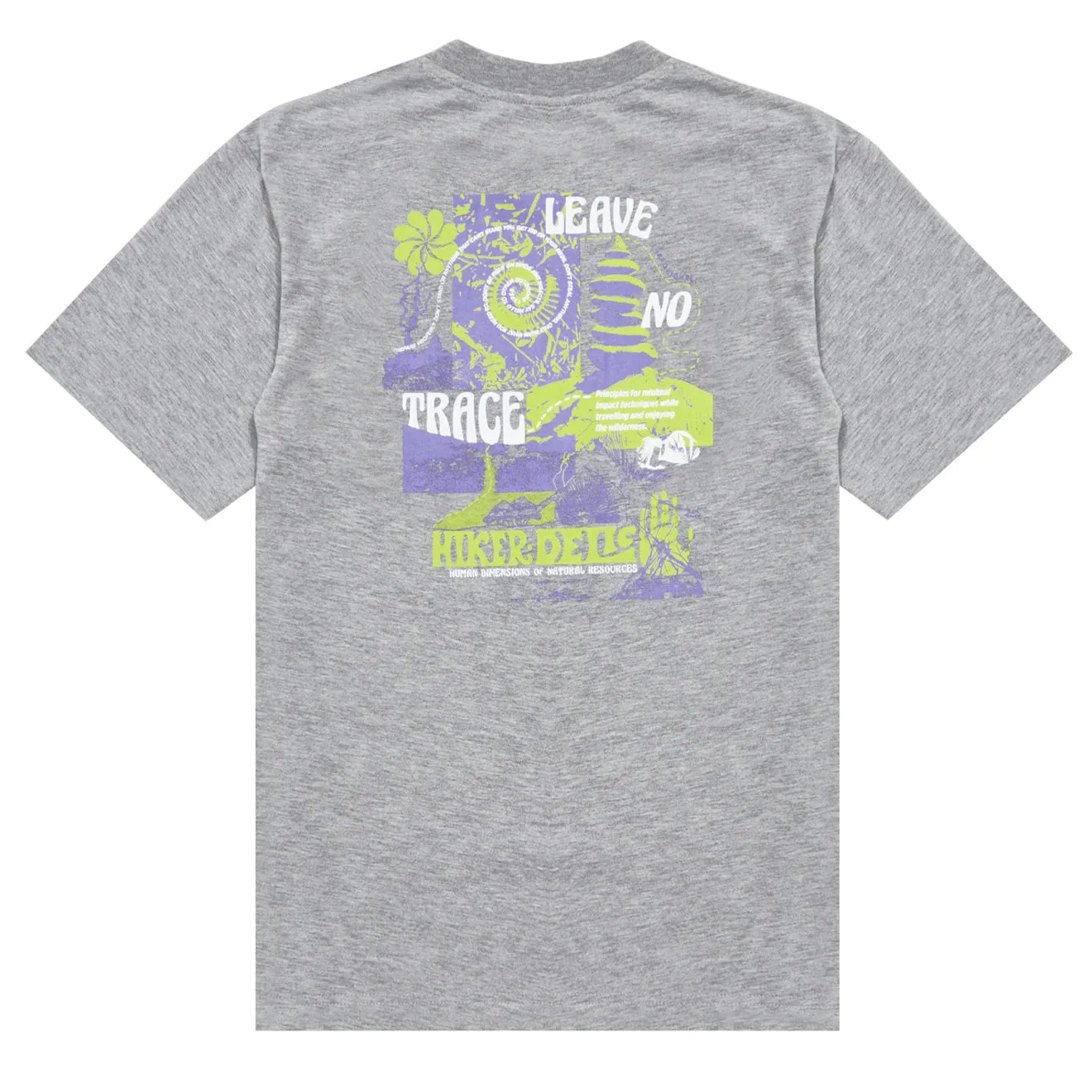Hikerdelic No Trace SS T-Shirt Grau Meliert