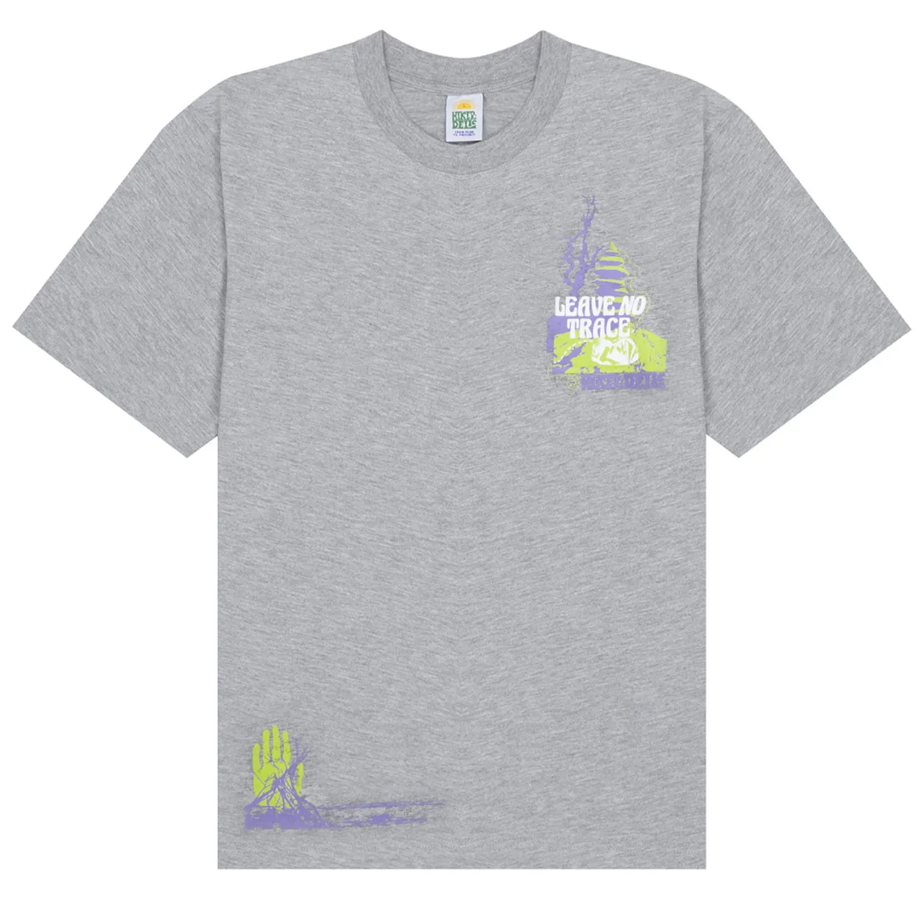 Hikerdelic No Trace SS T-Shirt Grau Meliert