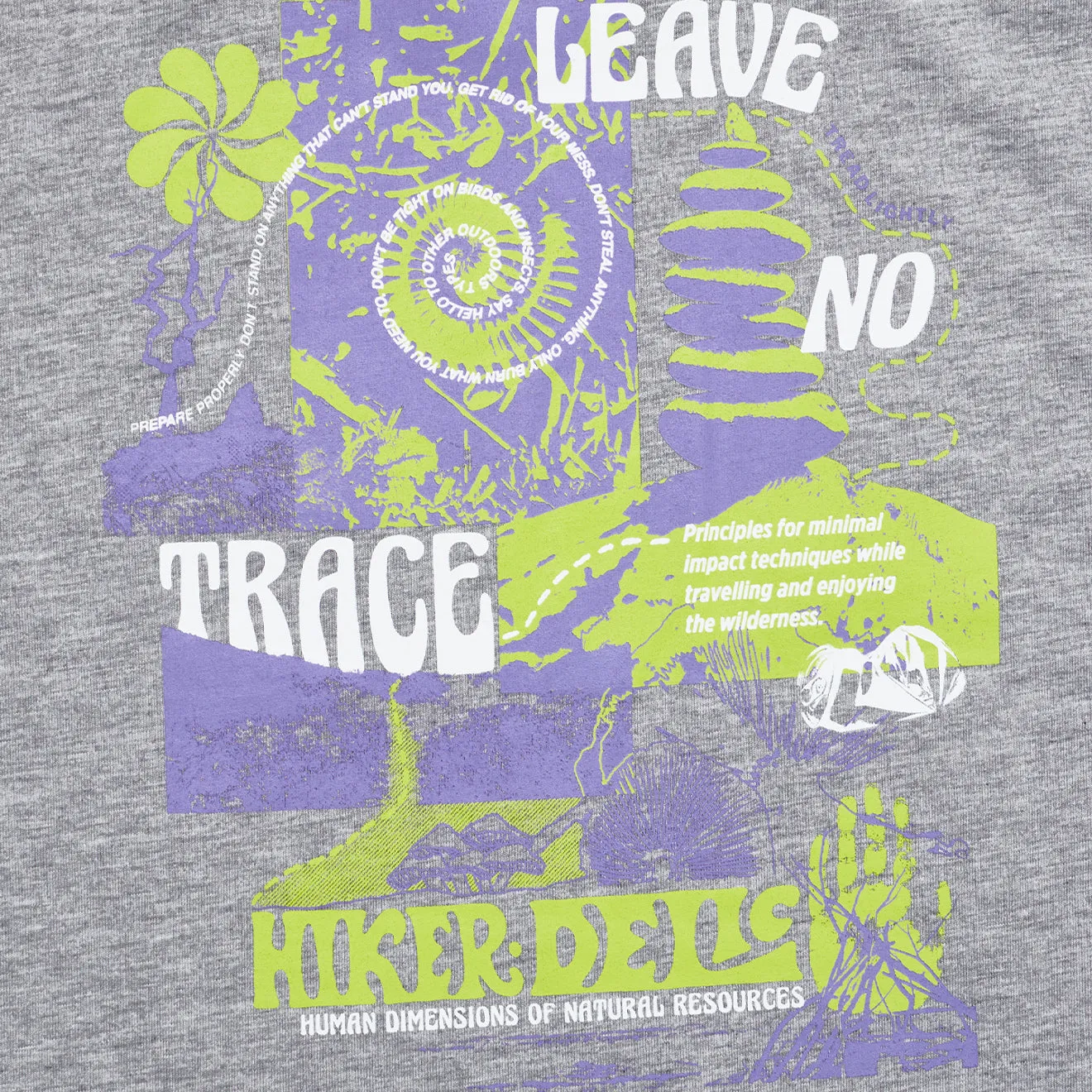Hikerdelic No Trace SS T-Shirt Grau Meliert