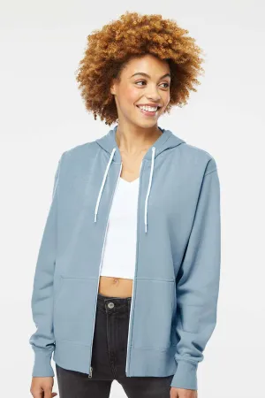 Independent Trading Company Herren Kapuzenpullover mit Reißverschluss und Taschen - Dunstblau