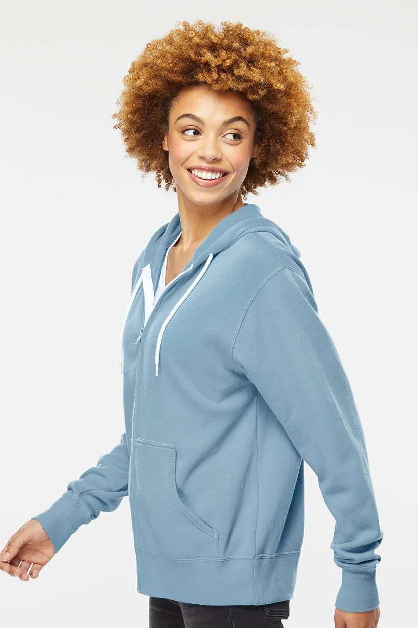 Independent Trading Company Herren Kapuzenpullover mit Reißverschluss und Taschen - Dunstblau
