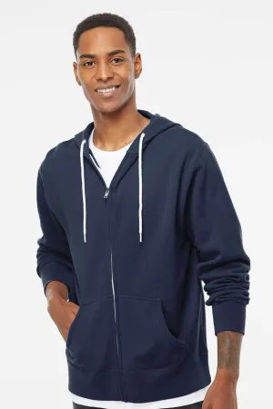 Independent Trading Company Herren Kapuzenpullover mit Reißverschluss und Taschen - Schieferblau