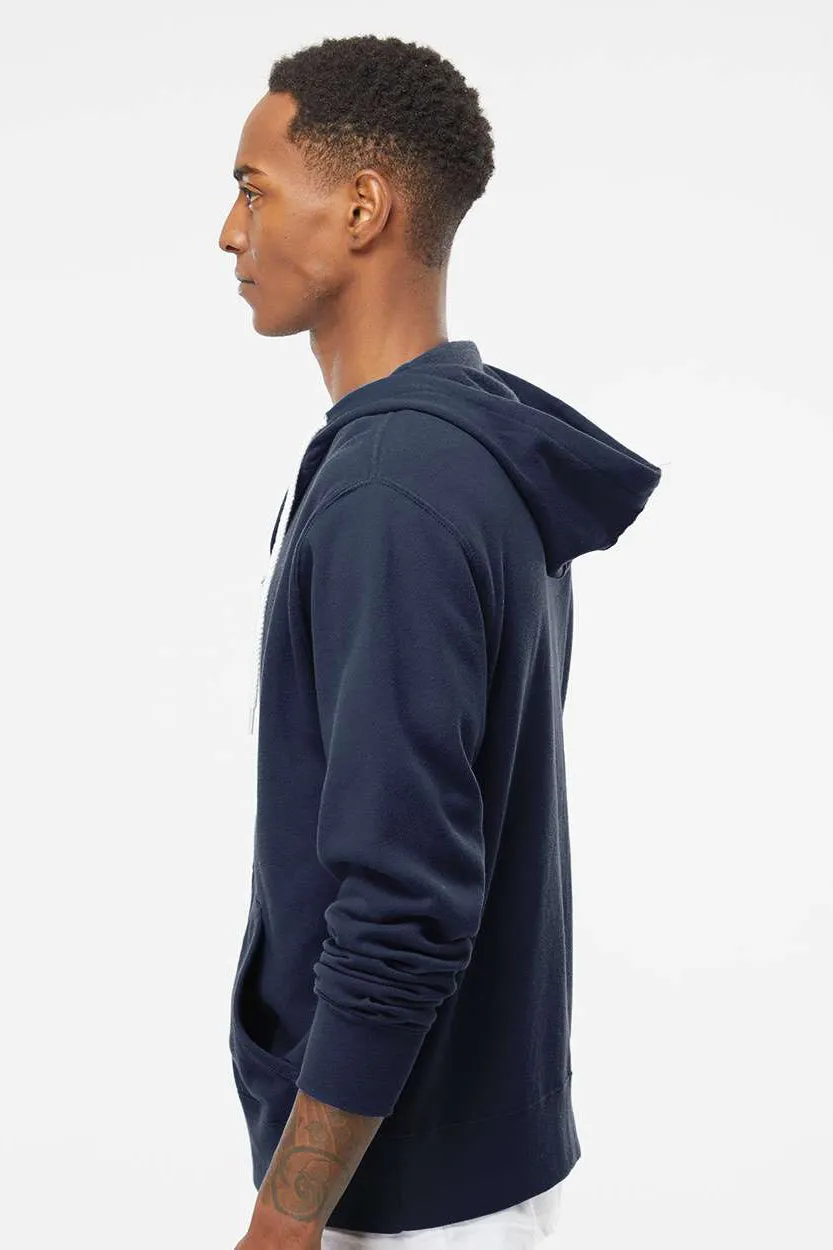 Independent Trading Company Herren Kapuzenpullover mit Reißverschluss und Taschen - Schieferblau