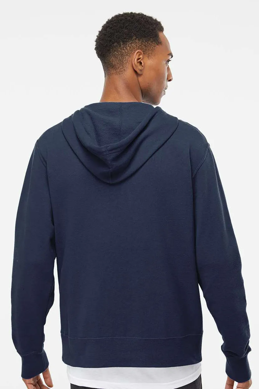 Independent Trading Company Herren Kapuzenpullover mit Reißverschluss und Taschen - Schieferblau