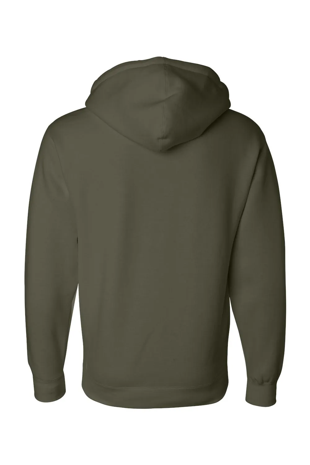 Independent Trading Company Herren Kapuzenpullover Hoodie mit Kangaroo-Tasche - Armee Grün