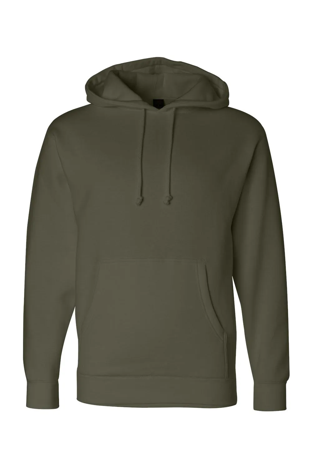 Independent Trading Company Herren Kapuzenpullover Hoodie mit Kangaroo-Tasche - Armee Grün