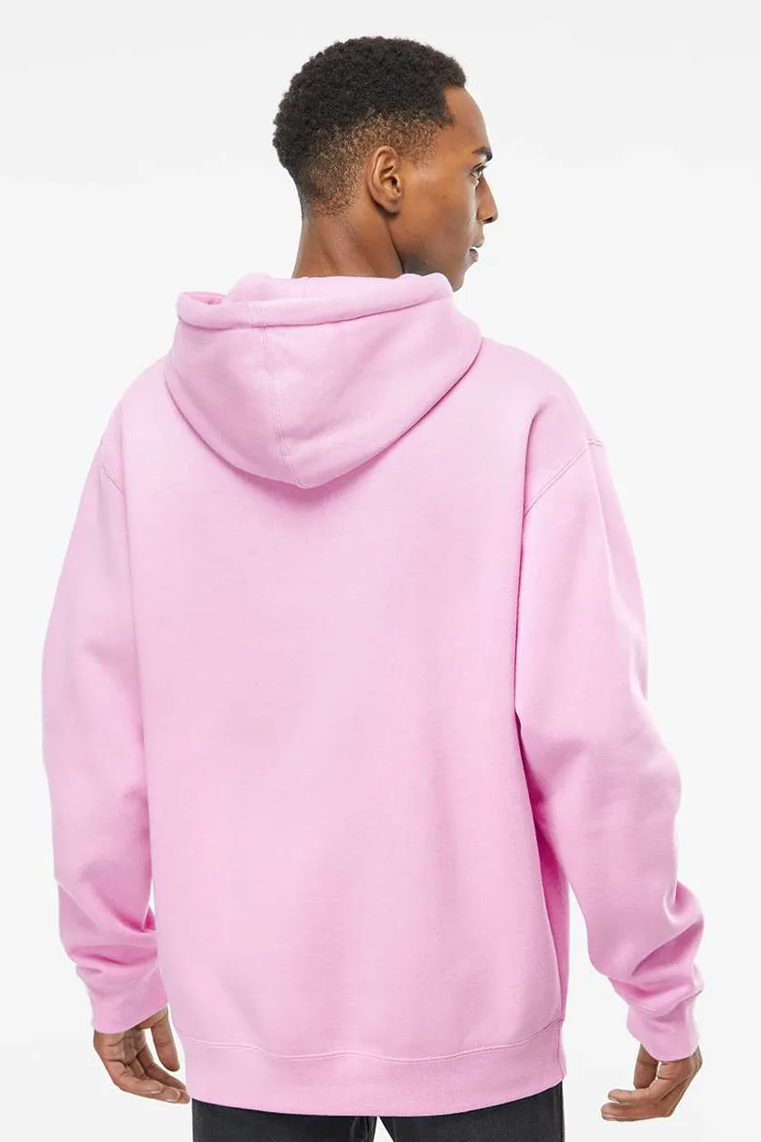 Independent Trading Company Herren Kapuzenpullover Hoodie mit Kangaroo-Tasche - Hellrosa
