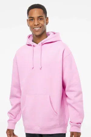 Independent Trading Company Herren Kapuzenpullover Hoodie mit Kangaroo-Tasche - Hellrosa