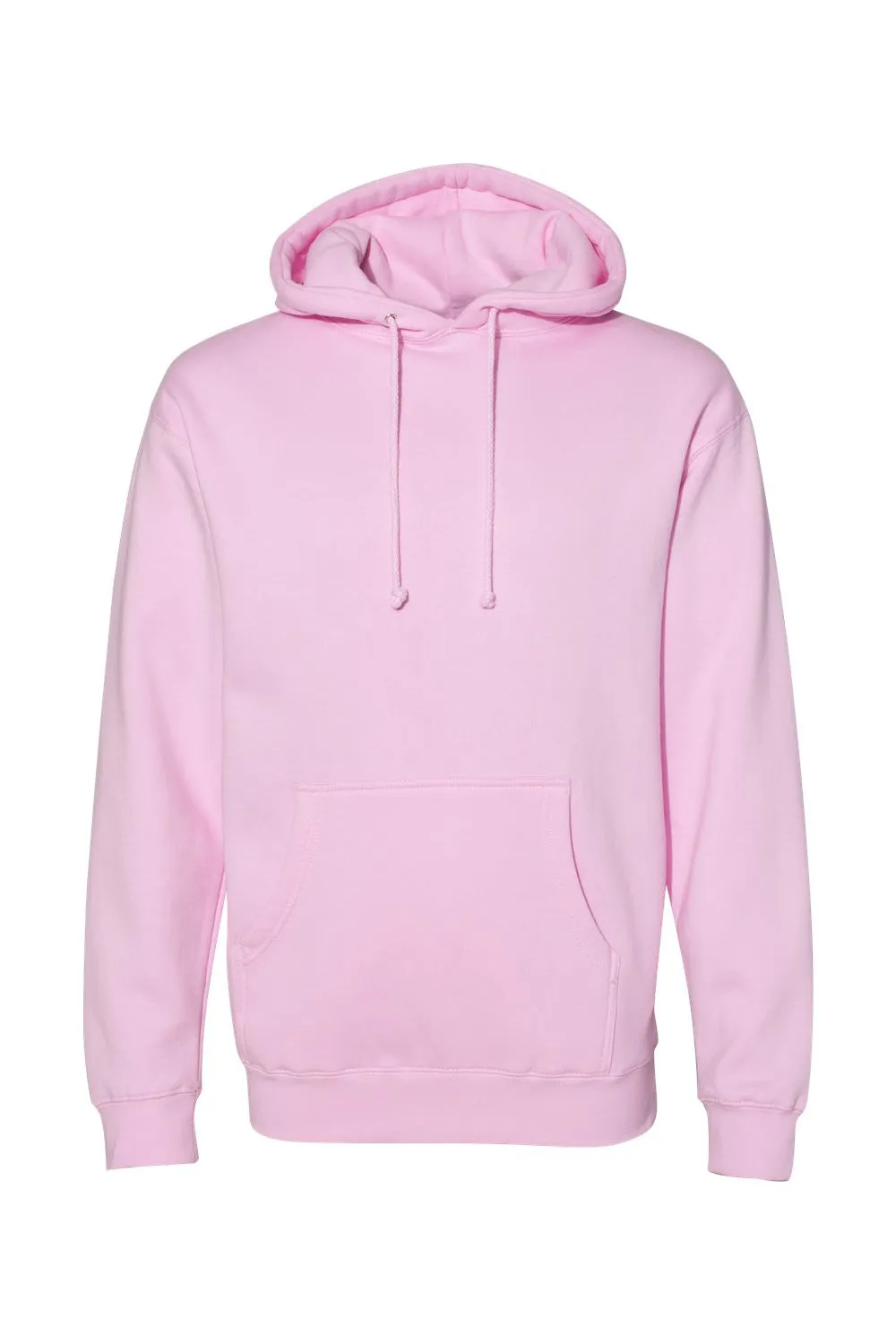Independent Trading Company Herren Kapuzenpullover Hoodie mit Kangaroo-Tasche - Hellrosa