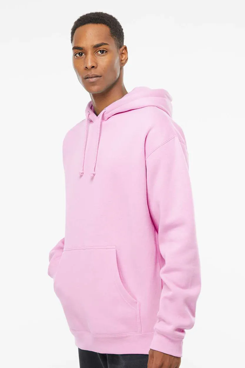Independent Trading Company Herren Kapuzenpullover Hoodie mit Kangaroo-Tasche - Hellrosa