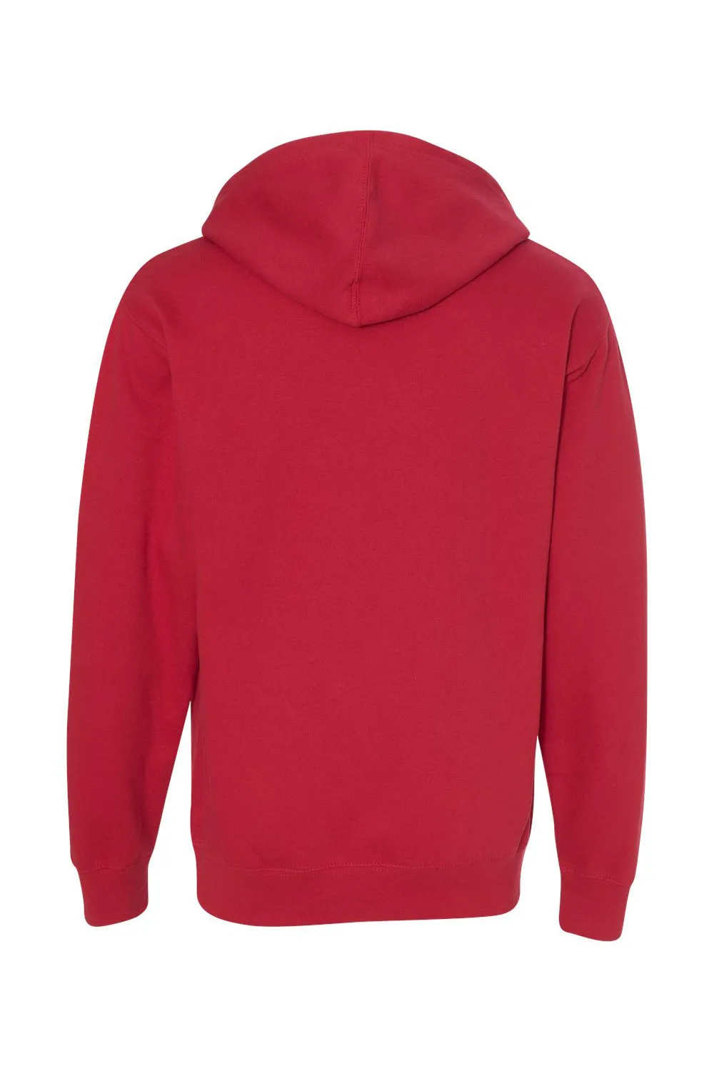 Independent Trading Company Herren Kapuzenpullover Hoodie mit Kangaroo-Tasche - Rot