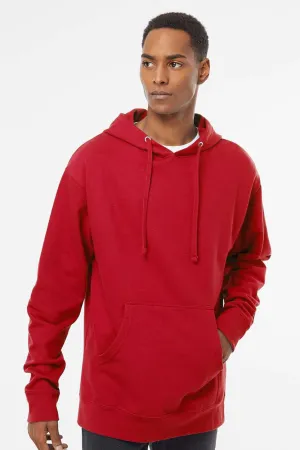 Independent Trading Company Herren Kapuzenpullover Hoodie mit Kangaroo-Tasche - Rot