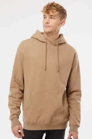 Independent Trading Company Herren Kapuzenpullover Hoodie mit Kangaroo-Tasche - Sandstein Braun