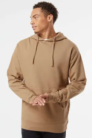 Independent Trading Company Herren Kapuzenpullover Hoodie mit Kangaroo-Tasche - Sandstein Braun