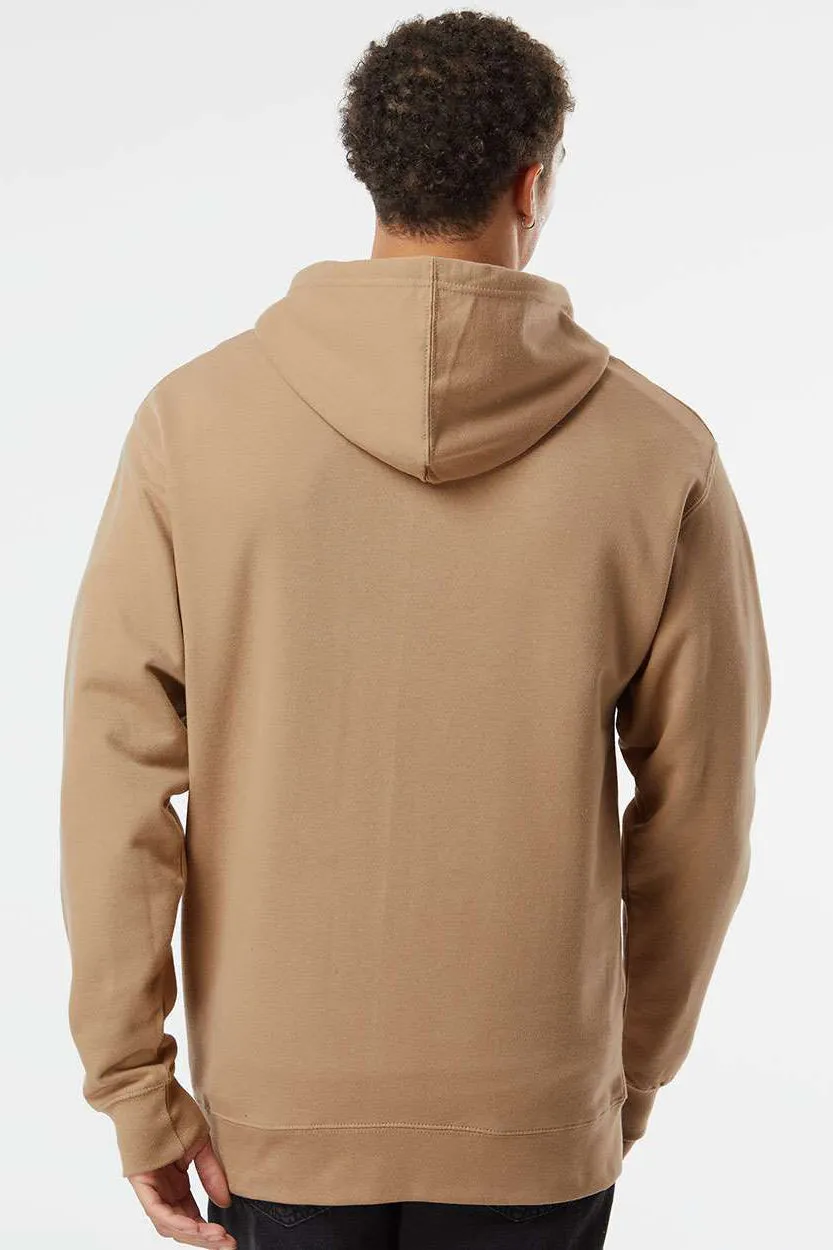 Independent Trading Company Herren Kapuzenpullover Hoodie mit Kangaroo-Tasche - Sandstein Braun