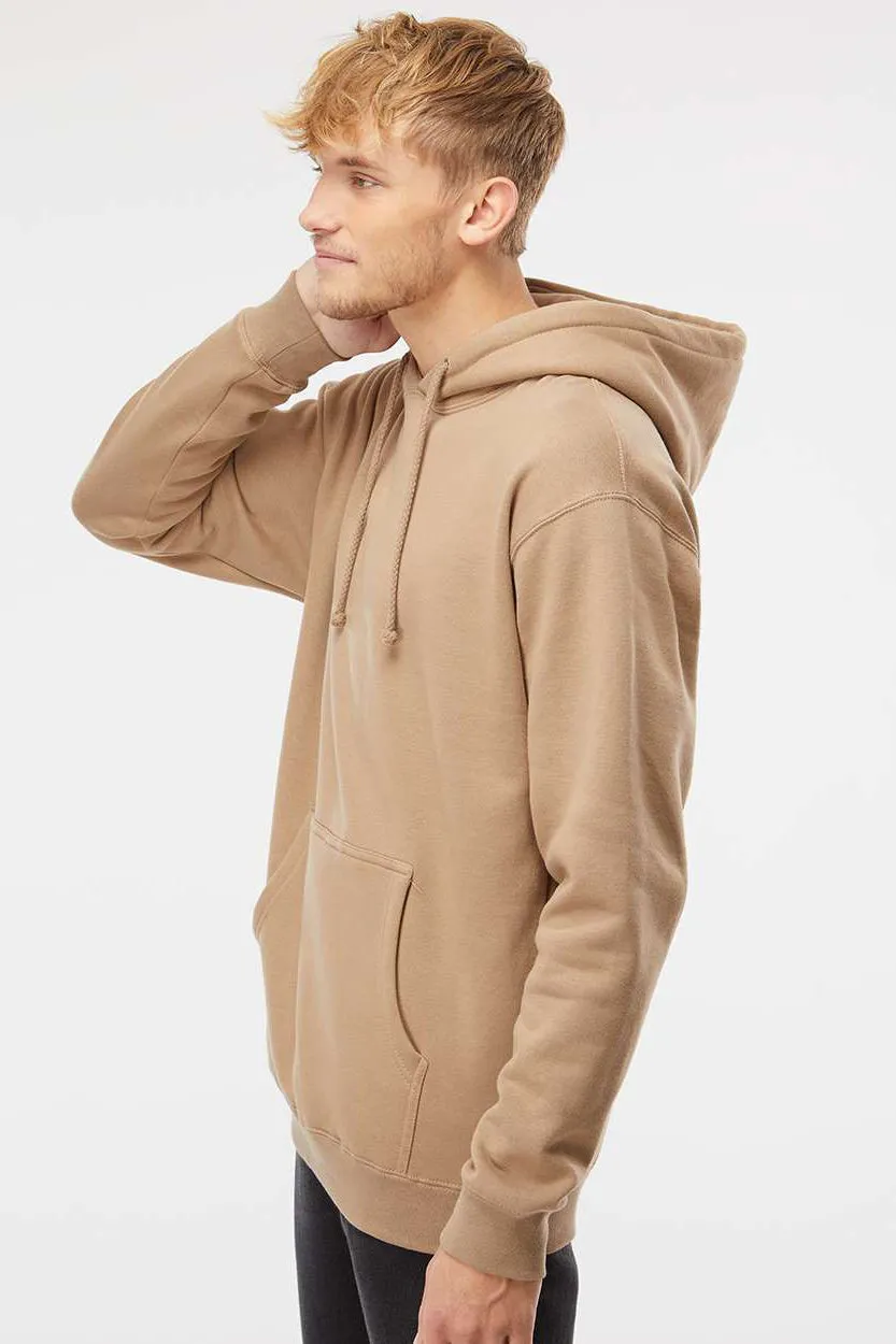 Independent Trading Company Herren Kapuzenpullover Hoodie mit Kangaroo-Tasche - Sandstein Braun