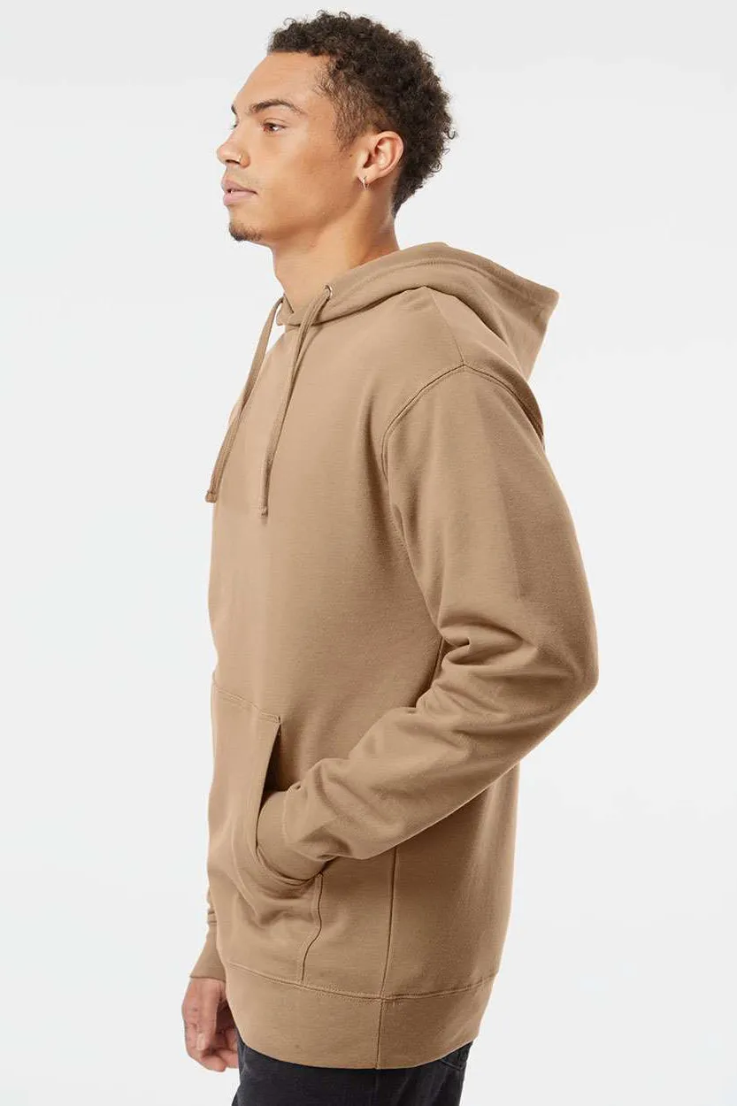 Independent Trading Company Herren Kapuzenpullover Hoodie mit Kangaroo-Tasche - Sandstein Braun