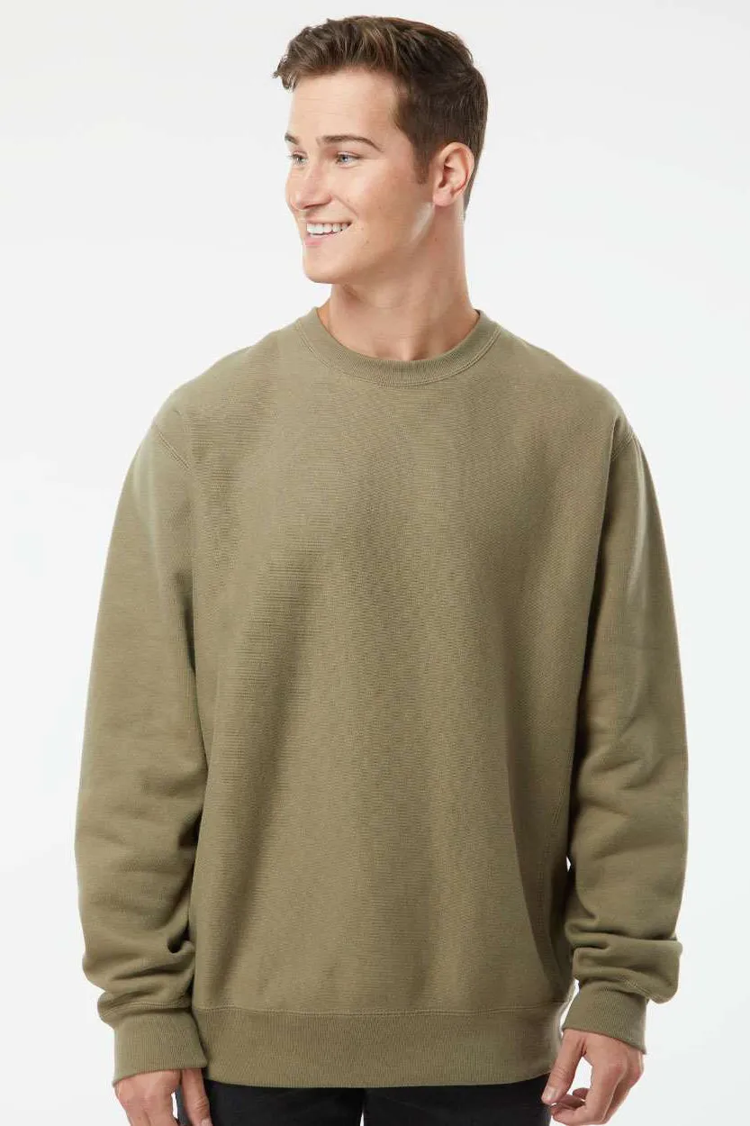 Independent Trading Company Herren Legend Crewneck Sweatshirt - Olivgrün