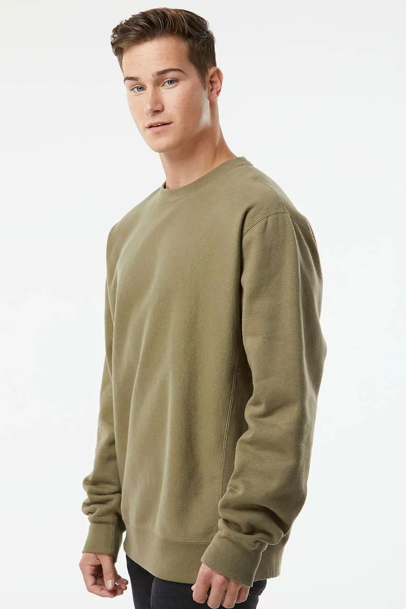 Independent Trading Company Herren Legend Crewneck Sweatshirt - Olivgrün