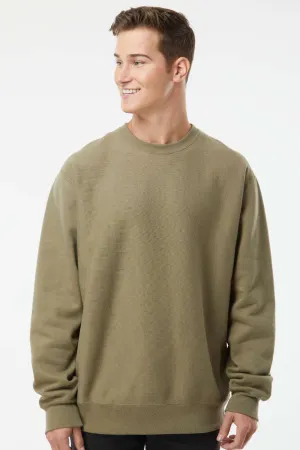Independent Trading Company Herren Legend Crewneck Sweatshirt - Olivgrün