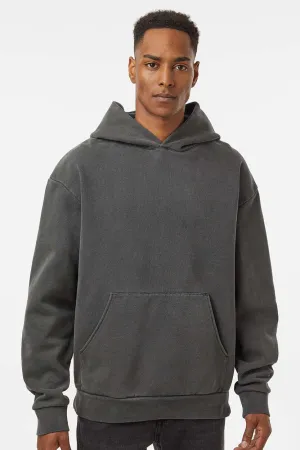 Independent Trading Company Herren Mainstreet Kapuzenpullover Hoodie mit Kangaroo-Tasche - Pigmentschwarz