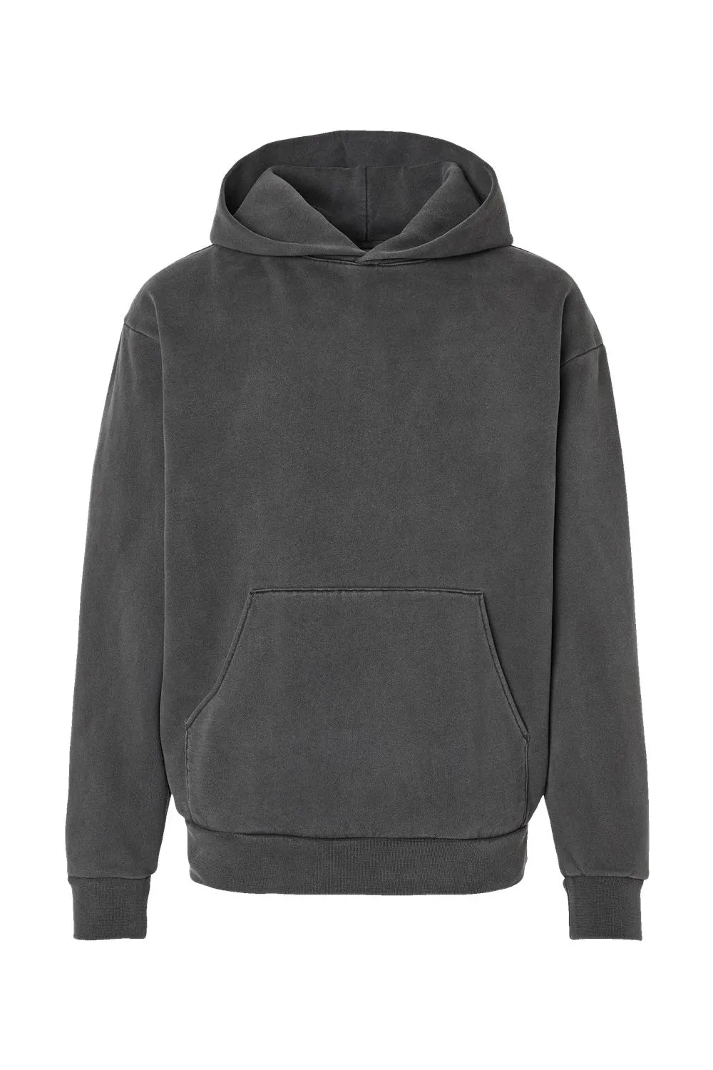 Independent Trading Company Herren Mainstreet Kapuzenpullover Hoodie mit Kangaroo-Tasche - Pigmentschwarz
