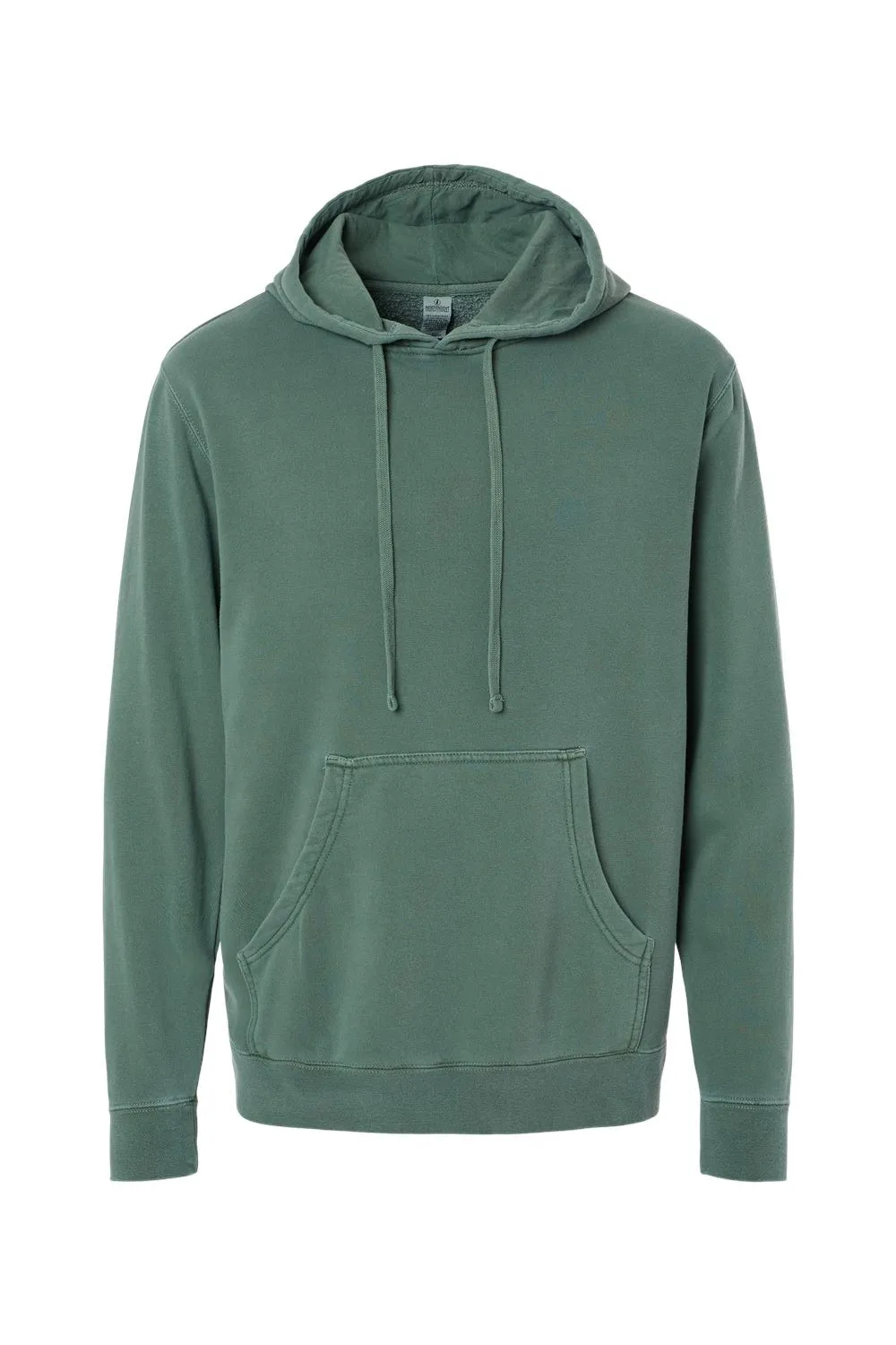 Independent Trading Company Herren Pigmentgefärbte Kapuzenpullover Hoodie mit Kangaroo-Tasche - Alpingrün