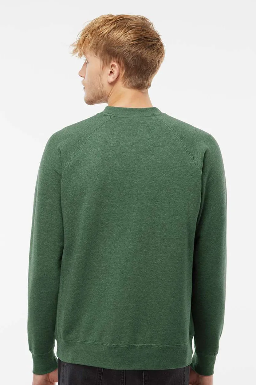 Independent Trading Company Herren Special Blend Crewneck Raglan Sweatshirt - Moosgrün