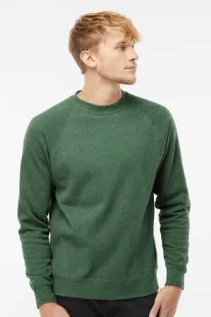 Independent Trading Company Herren Special Blend Crewneck Raglan Sweatshirt - Moosgrün