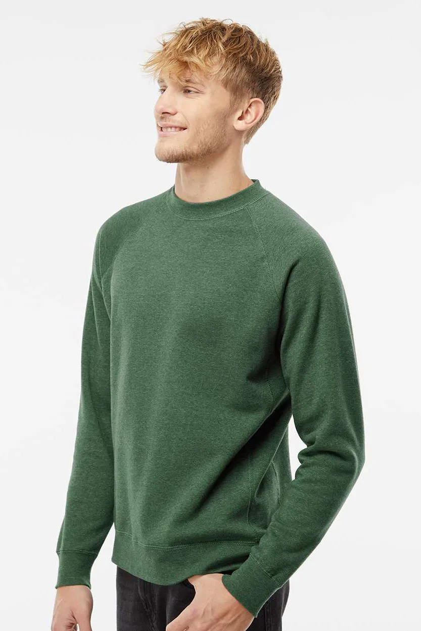 Independent Trading Company Herren Special Blend Crewneck Raglan Sweatshirt - Moosgrün