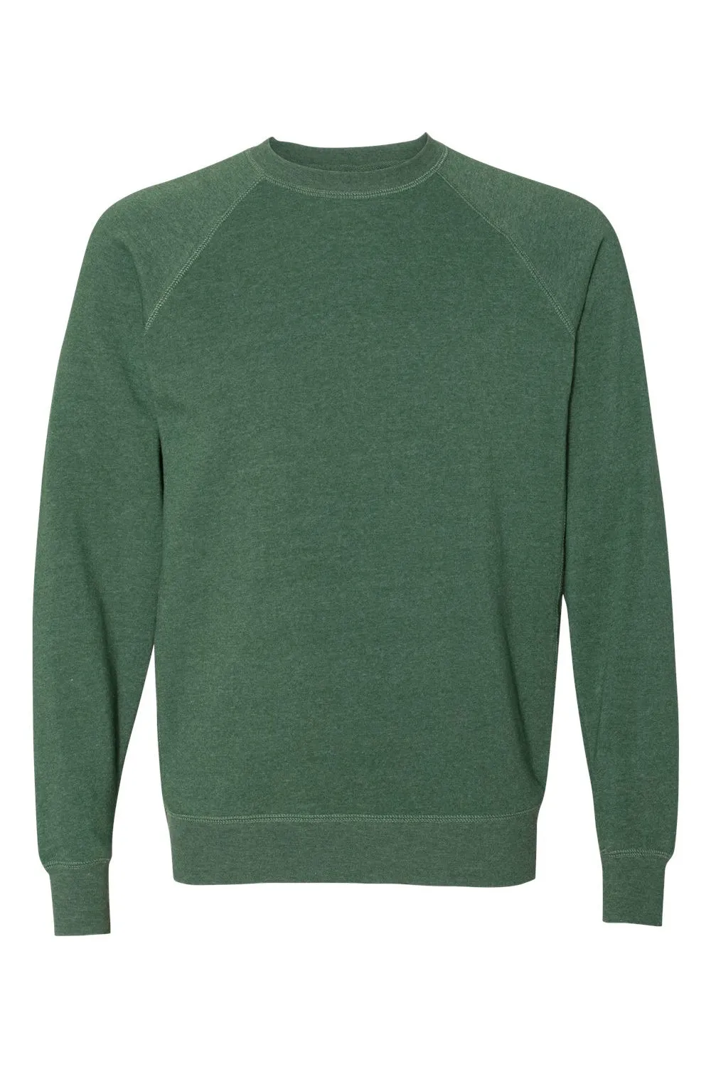 Independent Trading Company Herren Special Blend Crewneck Raglan Sweatshirt - Moosgrün