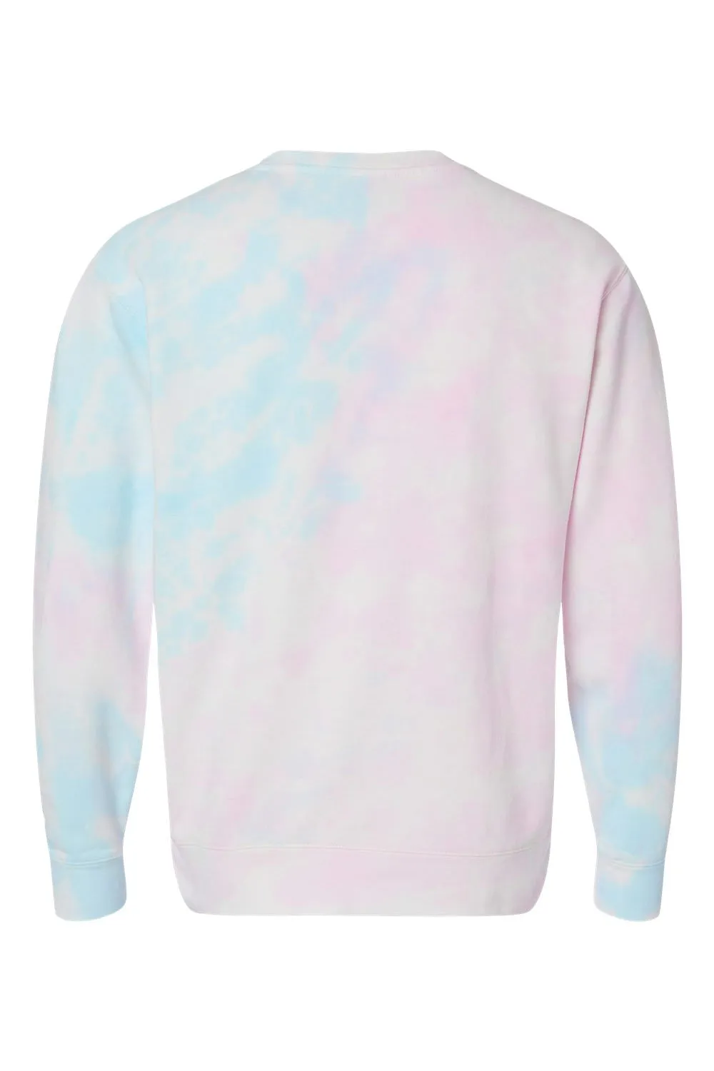 Independent Trading Company Herren Tie-Dye Crewneck Sweatshirt - Zuckerwatte