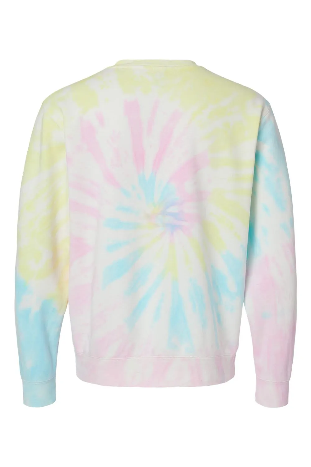 Independent Trading Company Herren Tie-Dye Crewneck Sweatshirt - Sonnenuntergangs-Wirbel