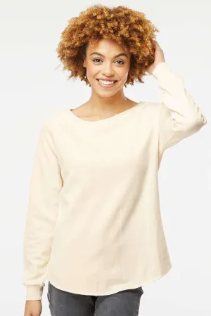 Independent Trading Company Damen California Wave Wash Crewneck Sweatshirt - Knochenfarbe
