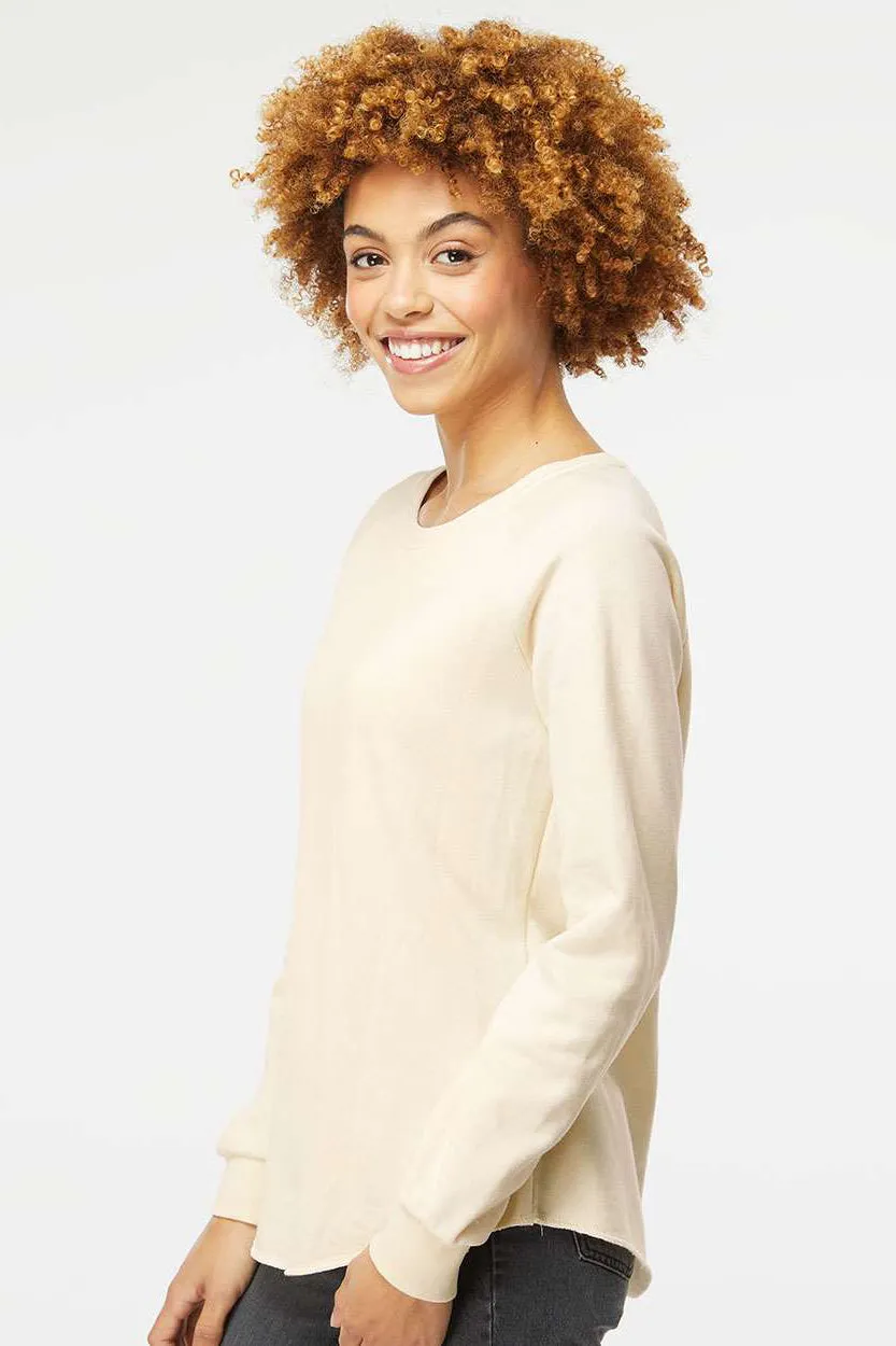 Independent Trading Company Damen California Wave Wash Crewneck Sweatshirt - Knochenfarbe