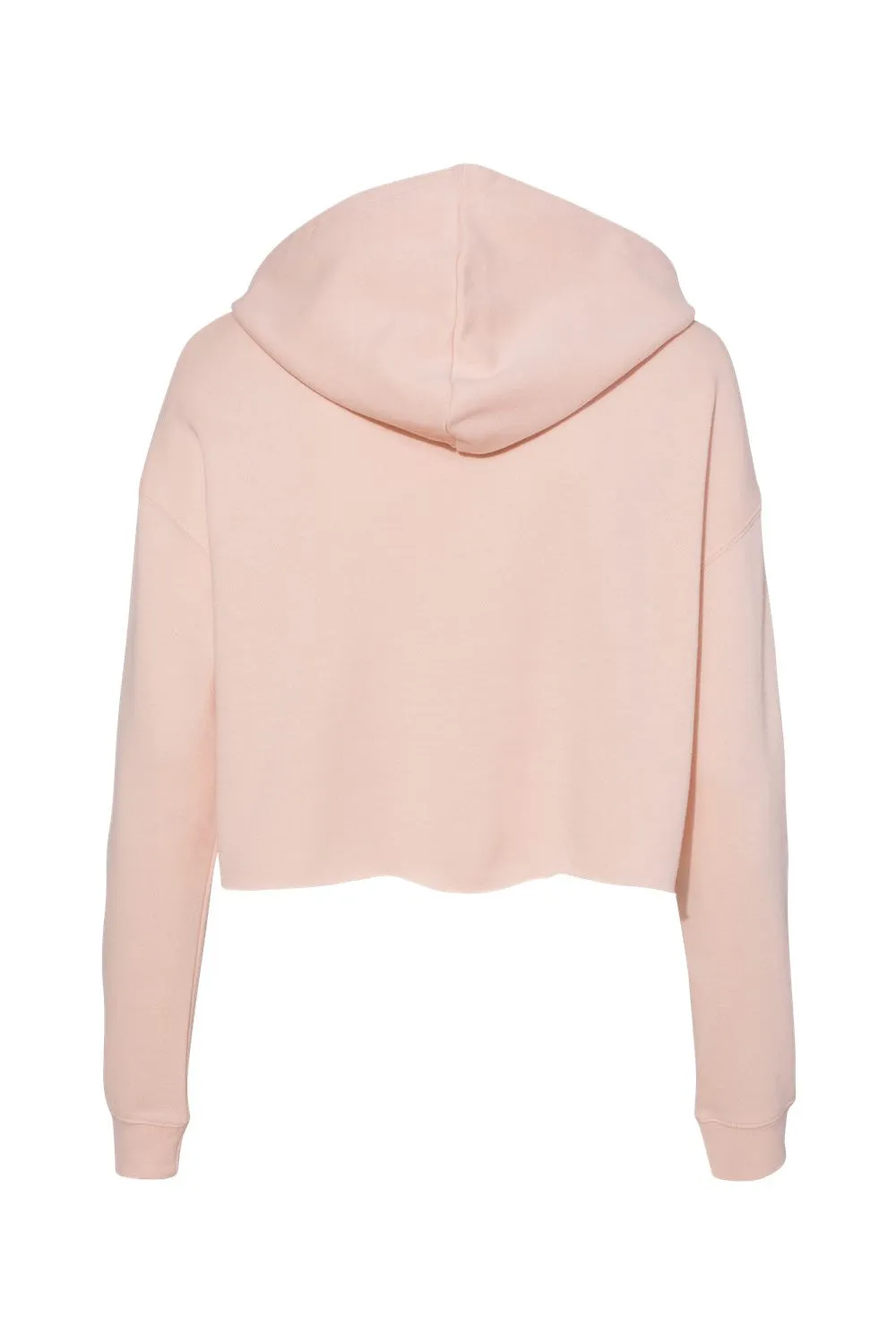 Independent Trading Company Damen Crop Kapuzenpullover Hoodie - Blassrosa