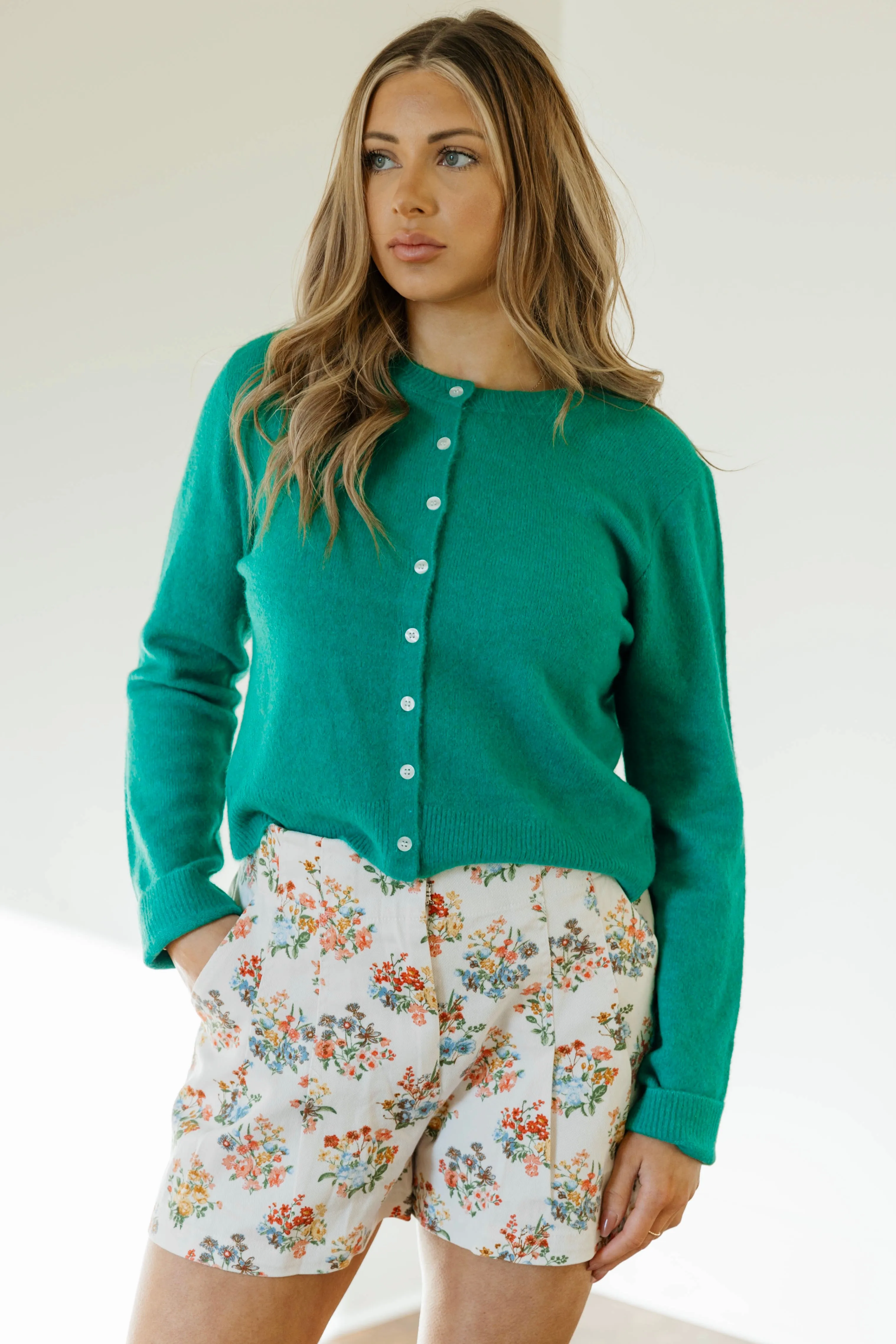 Iris Blumen Plissée Shorts