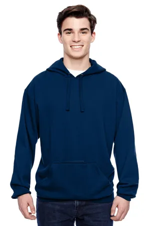 J America Herren Tailgate Fleece Kapuzenpullover mit Kangaroo-Tasche - Marineblau