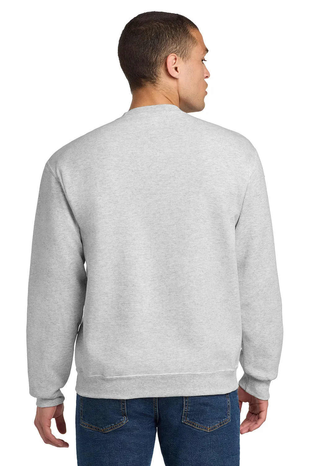 Jerzees Herren NuBlend Fleece Rundhalspullover - Aschgrau