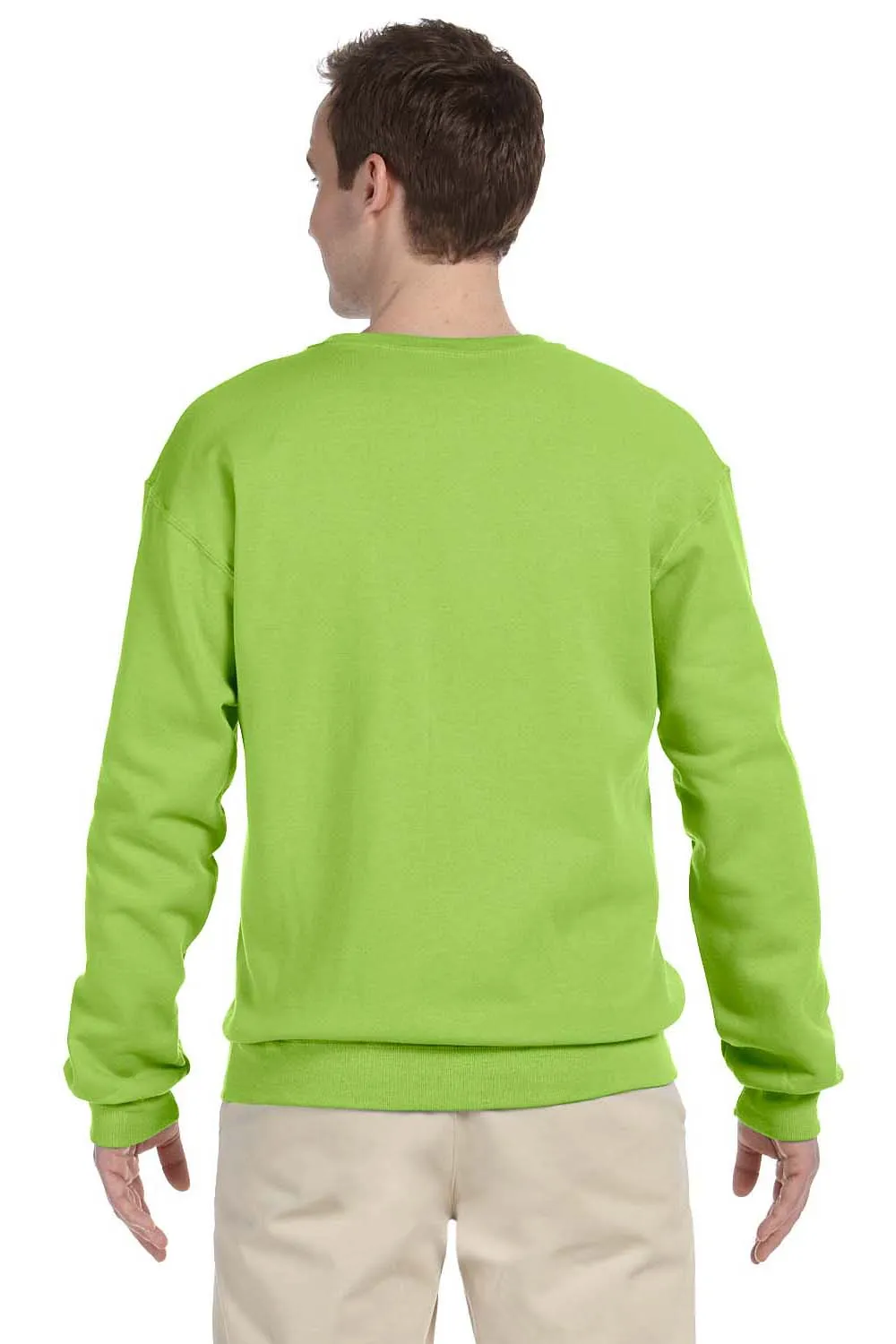 Jerzees Herren NuBlend Fleece Crewneck Sweatshirt - Neon Grün