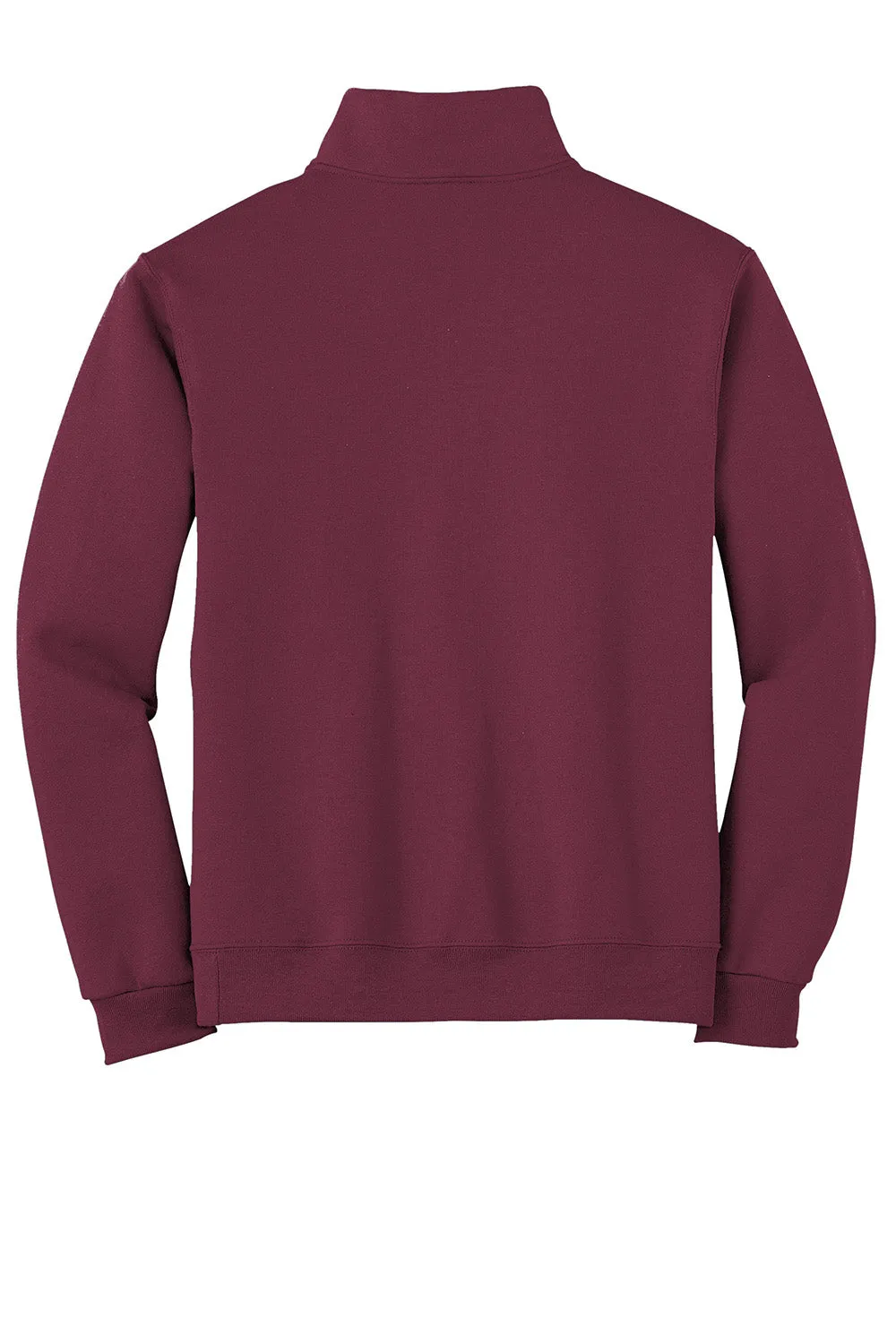 Jerzees Herren NuBlend pillingresistente Fleece 1/4-Zip Sweatshirt - Kastanienbraun