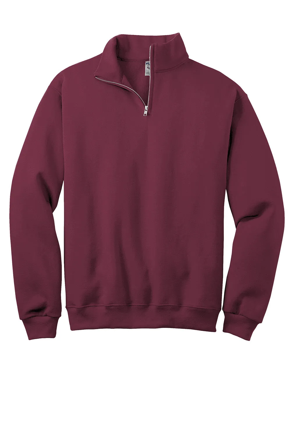 Jerzees Herren NuBlend pillingresistente Fleece 1/4-Zip Sweatshirt - Kastanienbraun