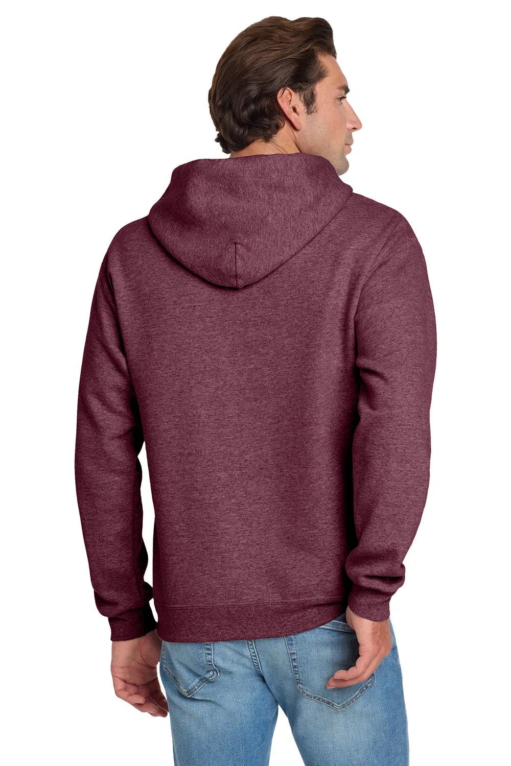 Jerzees Herren NuBlend Pilling-resistente Fleece Kapuzenpullover Hoodie mit Kangaroo-Tasche - Vintage Heather Kastanienbraun